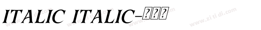 italic italic字体转换 italic italic字体转换
